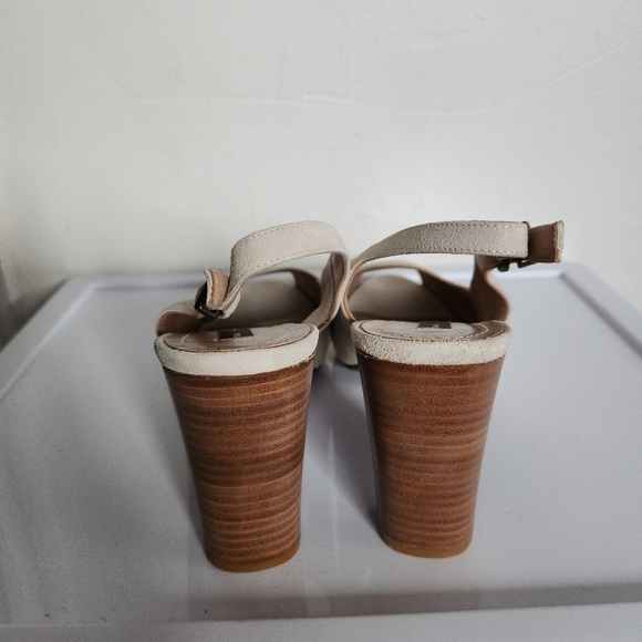 FRAU Italian handmade suede peep toe pumps - Picture 4 of 7